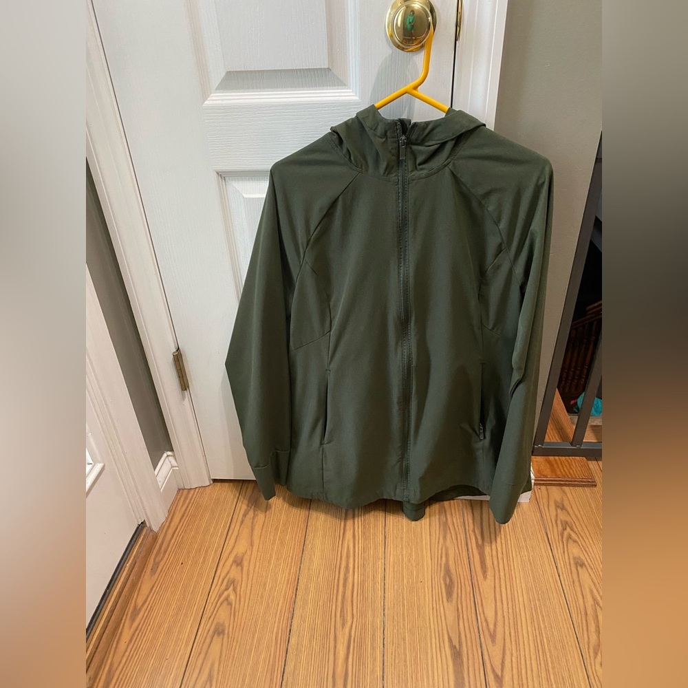 Target All In Motion Olive Green Anorak Jacket With Hood - Women | Color: Green